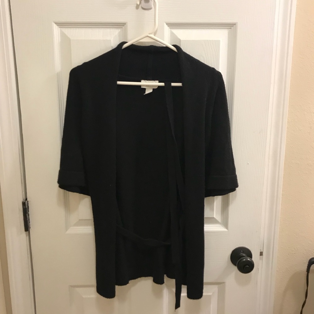 Ann Taylor black wrap sweater